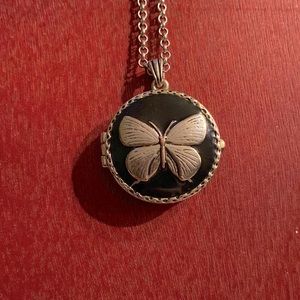 Vintage butterfly locket